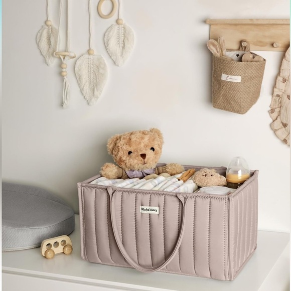 Beige Storage bag with Handles.Baby bag.For keeping baby essentials storage . - Picture 7 of 7